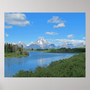 Grand Tetons Scenia View Poster