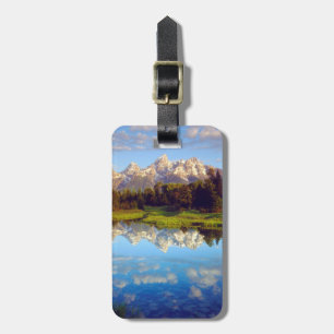 Grand Tetons speglas i Snake River Bagagebricka