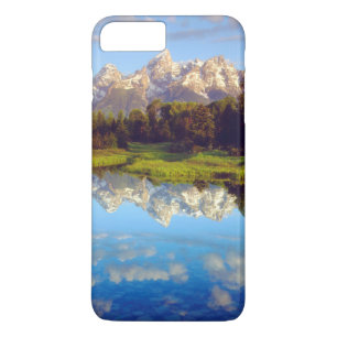 Grand Tetons speglas i Snake River