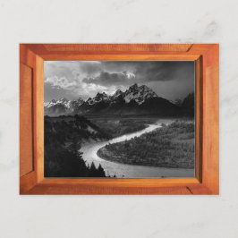 Grand Tetons, svart och vitt Vykort