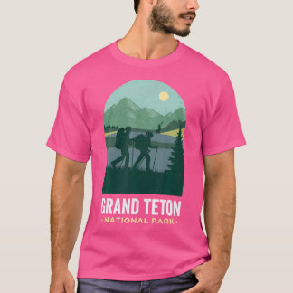 Grand Tetons Tshirt Hiking Retro Grand Teton Natio T Shirt
