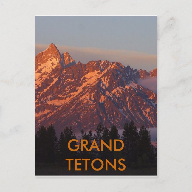 Grand Tetons Vykort (Framsida)
