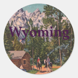 Grand Tetons - Wyoming Runt Klistermärke