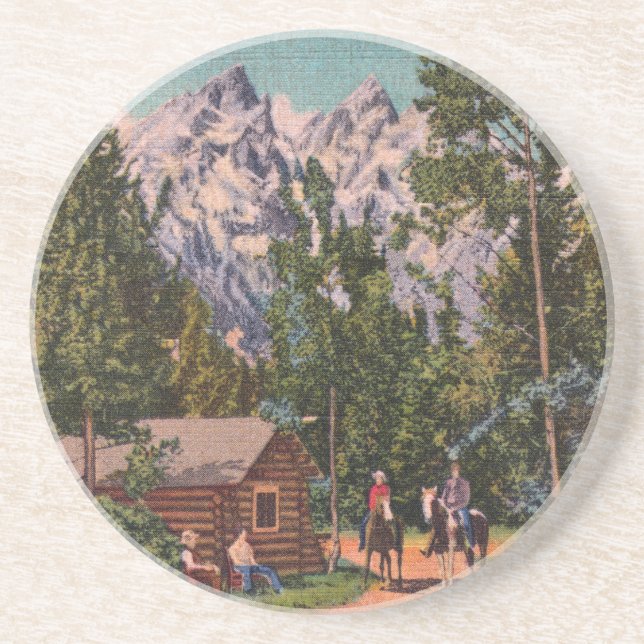 Grand Tetons - Wyoming Underlägg Sandsten (Framsidan)