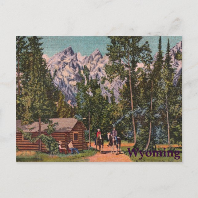 Grand Tetons - Wyoming Vykort (Framsida)