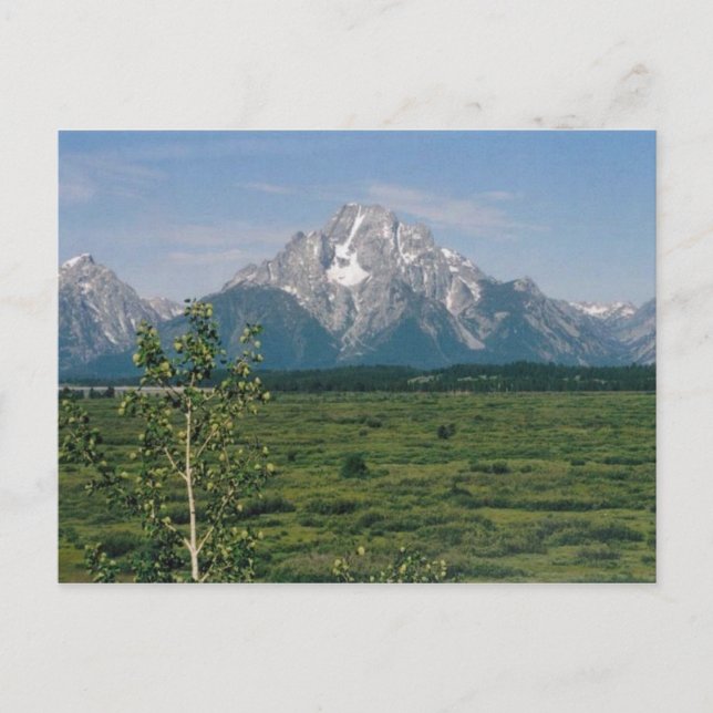 Grand Tetons, Wyoming Vykort (Framsida)