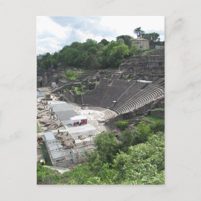 Grand Theater, lyonamfitater, romersk | Frankrike Vykort (Framsida)