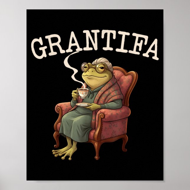 Grand Tifa Frog Funny Graphic Men Women  Poster (Framsidan)