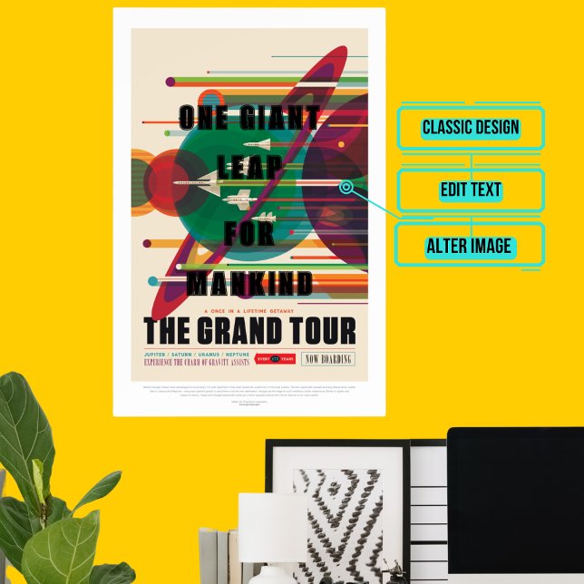 Grand Tour - Rymdturism Poster (Please enjoy our design and see the others in the collection.)