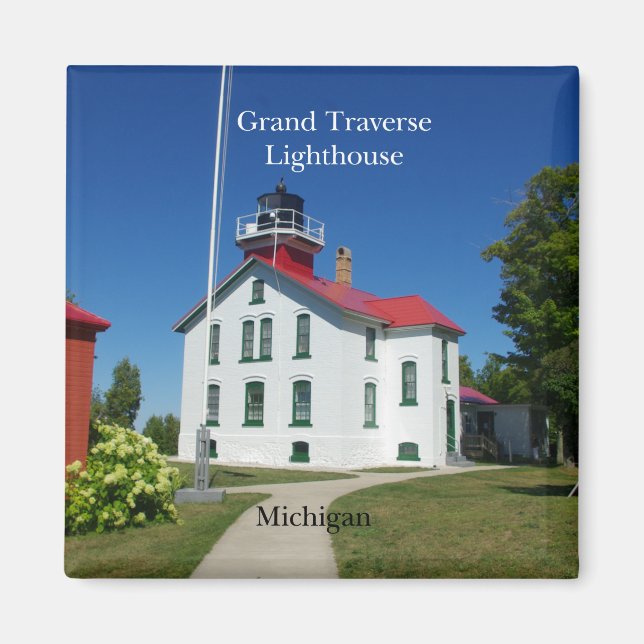 Grand Traverse Lighthouse-magnet Magnet (Framsidan)