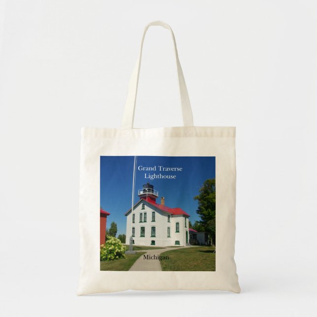 Grand Traverse Lighthouse tote bag Tygkasse (Framsidan)