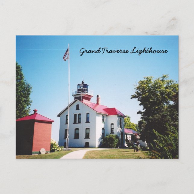 Grand Traverse Lighthouse Vykort (Framsida)