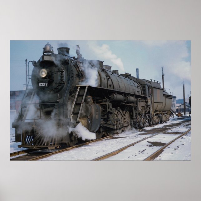 Grand Trunk Western Railroad, 2-8-4, nr 6327, nea Poster (Framsidan)
