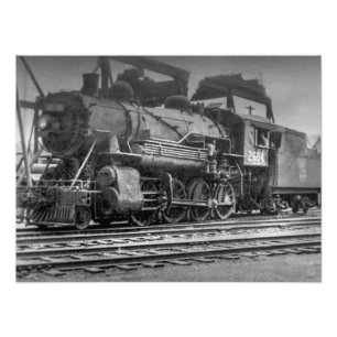 Grand Trunk Western Railroad Engine #2684 Vintage Fototryck