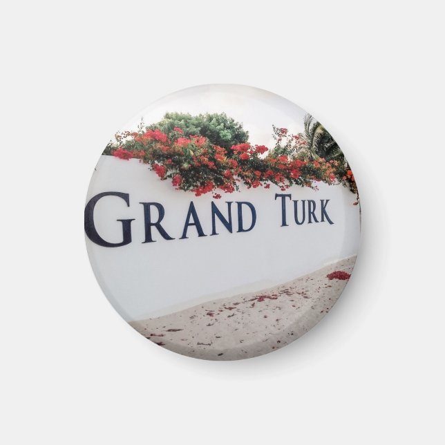 Grand Turk-bussscenen Magnet (Framsidan)