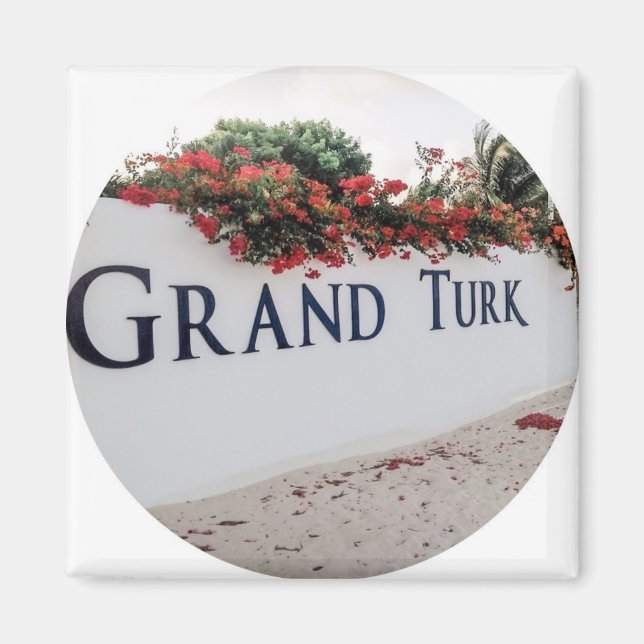 Grand Turk-bussscenen Magnet (Framsidan)
