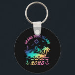 Grand Turk Island 2025 Cruise Vacation Beach Trave Nyckelring<br><div class="desc">Grand Turk Island 2025 Cruise Vacation Beach Travel Holiday</div>