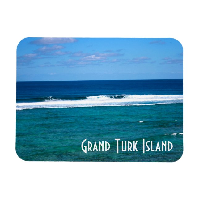 Grand Turk Island Wave Magnet (Horisontell)