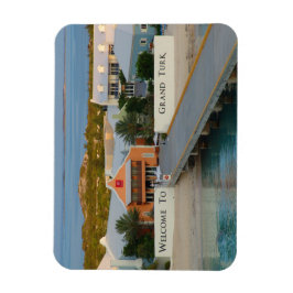 Grand Turk, Turks och Caicos, Hi def-fotografi Magnet