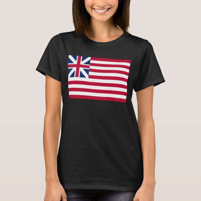 Grand Union, 1:a USA flagga i Colonies Långärmad T Shirt (Framsida)