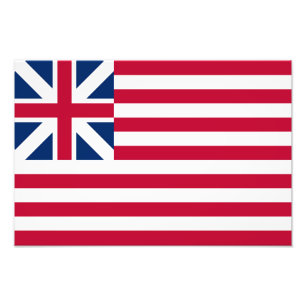 Grand Union, 1:a USA:s flagga för kolonierna Fototryck