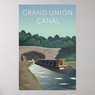 Grand Union Canal Reseskylat Poster