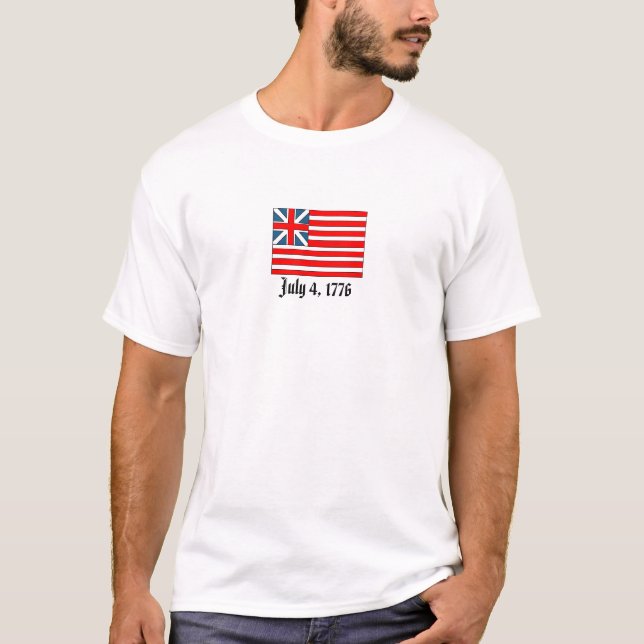 Grand Union Flagga, 4 juli, 1776 T Shirt (Framsida)