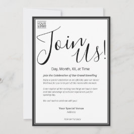 Grand Unveiling Special Event Invitation Inbjudningar