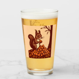 🐿️ Grand Verre Écureuil d'Automne – Gobelet Glaskopp