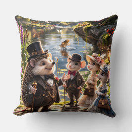 Grand Victorian Woodland animal Secret Garden stat Kudde