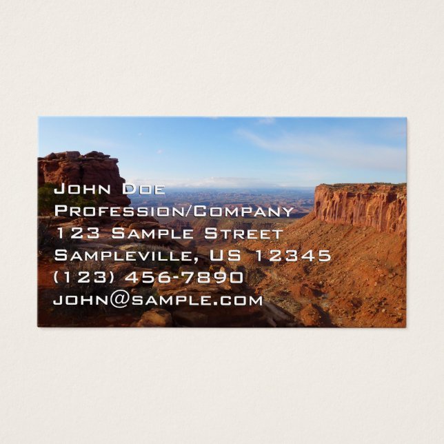 Grand View Point i Canyonlands nationalpark Visitkort (Framsidan)