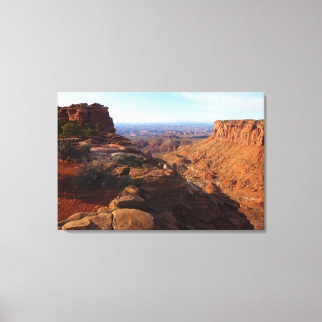 Grand View Point vid Canyonlands National Park Canvastryck (Framsida)