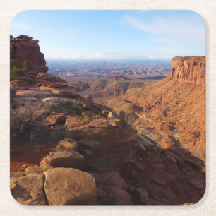 Grand View Point vid Canyonlands National Park Underlägg Papper Kvadrat
