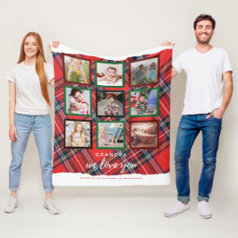 GRANDA PHOTO GIFTS - Photo Collage TARTAN Fleecefilt