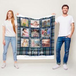 GRANDA PHOTO GIFTS - Photo Collage TARTAN Ull Fleecefilt