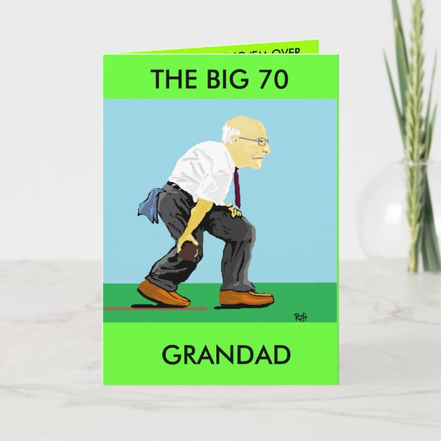 GRANDAD 70:E BIRTHDAY KORT (Framsida)