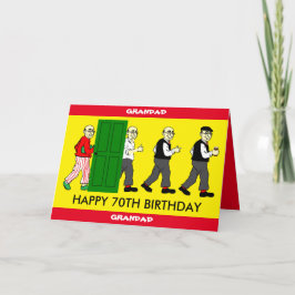 GRANDAD 70:E-födelsedagskort Kort