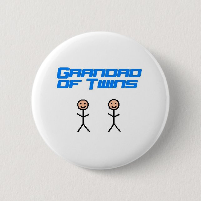 grandad av twillingar knapp (Framsida)
