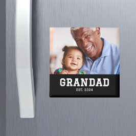 Grandad Established Photo Grandparent's Day Magnet