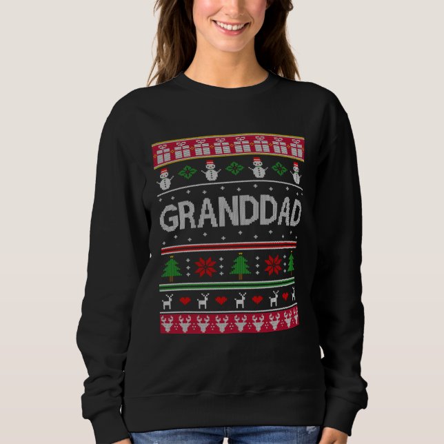 Grandad  for Christmas from Grandson Granddaughter T Shirt (Framsida)