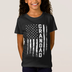 Grandad Gift America Flagga Gift För manar Far Da T Shirt