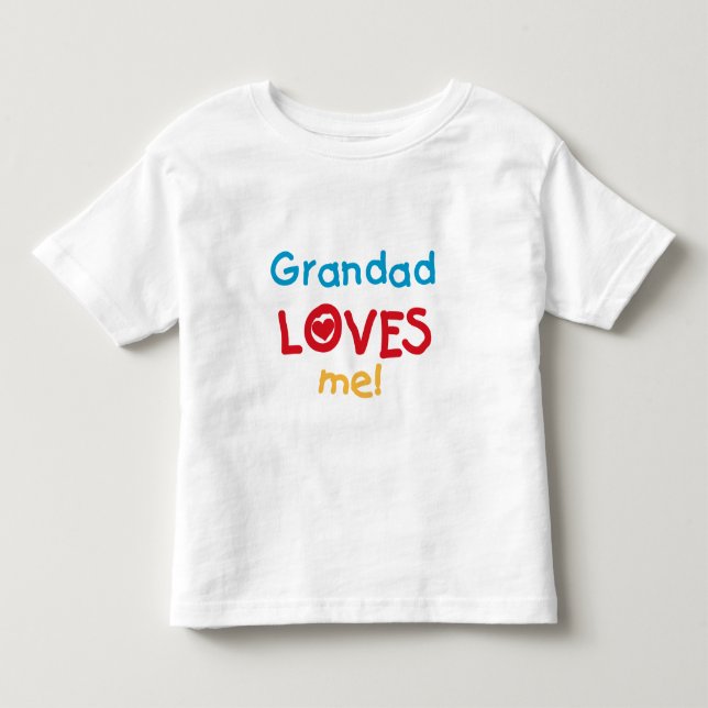 Grandad Kärlek Me T-shirts och gåvor (Framsida)