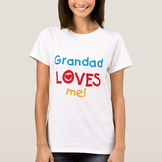 Grandad Kärlek Me T-shirts och gåvor (Framsida)