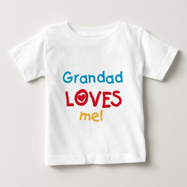 Grandad Kärlek Me T-shirts och gåvor (Framsida)