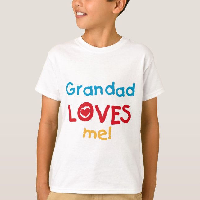 Grandad Kärlek Me T-shirts och gåvor (Framsida)