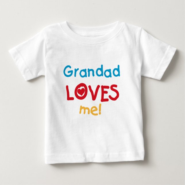 Grandad Kärlek Me T-shirts och gåvor (Framsida)