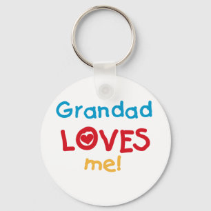 Grandad Kärlek Me T-shirts och gåvor Nyckelring