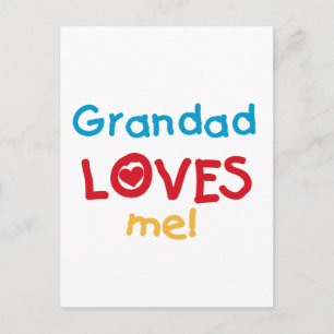 Grandad Kärlek Me T-shirts och gåvor Vykort