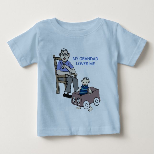 Grandad kärlek mig t-shirt (Framsida)