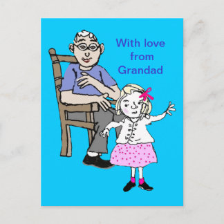 Grandad kärlek mig vykort